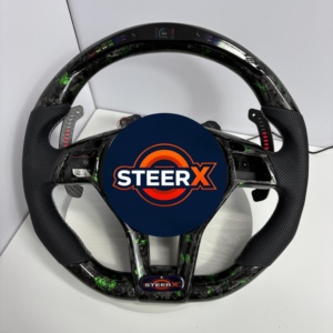 Volante LED de Fibra de Carbono Personalizado para W204 C117 W176 W212 W213 W207 W218 X204 W117 S204 C204 C63 AMG C180 - Product Image 1