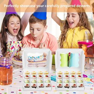 Scatola Regalo in Carta con 16 Scomparti per Dolci, Pasticcini, <span class=keywords><strong>Biscotti</strong></span>, Cioccolato e Torte - Product Image 5