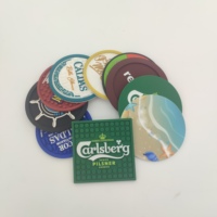 Sous-verres ronds personnalisés en PVC avec logo, imprimés UV, antidérapants, résistants à la chaleur et imperméables pour la maison, les cafés, les bars et les cadeaux