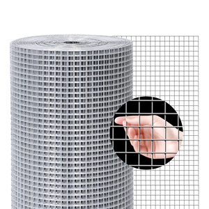 Welded <b>Wire</b> <b>Mesh</b> Roll 1/4 Inch Square Hole Galvanized Steel Construction Hardware Cloth 23 Gauge - Product Image 1