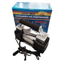 Compresseur d'air automobile double cylindre M4 AC-112B 12V avec manomètre de pression des pneus, construction en plastique, 30 mm, 280 W