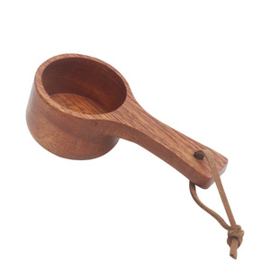 Cuillère doseuse à café en bois 10g, manche en bois massif avec cordon pour usage en cuisine - Product Image 4