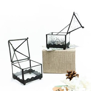 <span class=keywords><strong>Vaso</strong></span> da Tavolo Vintage in Vetro <span class=keywords><strong>a</strong></span> Forma di <span class=keywords><strong>Cuore</strong></span> Stile Art Déco per Arredamento Moderno e Decorazioni Nuziali - Product Image 2