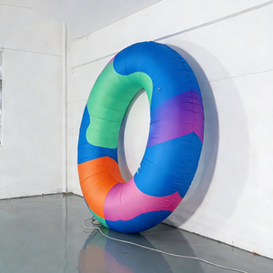 Flotador Inflable con Forma de <span class=keywords><strong>Donut</strong></span> con Logotipo, para Mantenerse Flotando, Decoración Visual para Centros Comerciales y Tiendas - Product Image 1