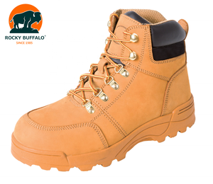 Bottes <span class=keywords><strong>de</strong></span> sécurité Rocky Buffalo Camel Brown Cimenté Construction Résistant à l'usure Normes S3 - Product Image 4