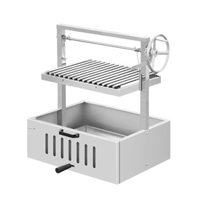 Parrilla <span class=keywords><strong>Argentina</strong></span> <span class=keywords><strong>de</strong></span> Carbón con Altura Ajustable, Parrilla <span class=keywords><strong>de</strong></span> Carbón para Exteriores y Hogar, Desmontable para Camping - Product Image 1