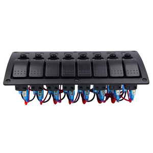 Marine <span class=keywords><strong>Bateau</strong></span> Voiture 8 Gang ON-Off Allumage Étanche Bascule Interrupteur À Bascule Panneau Disjoncteur pour RV Véhicule Camion <span class=keywords><strong>Remorque</strong></span> Yacht - Product Image 4