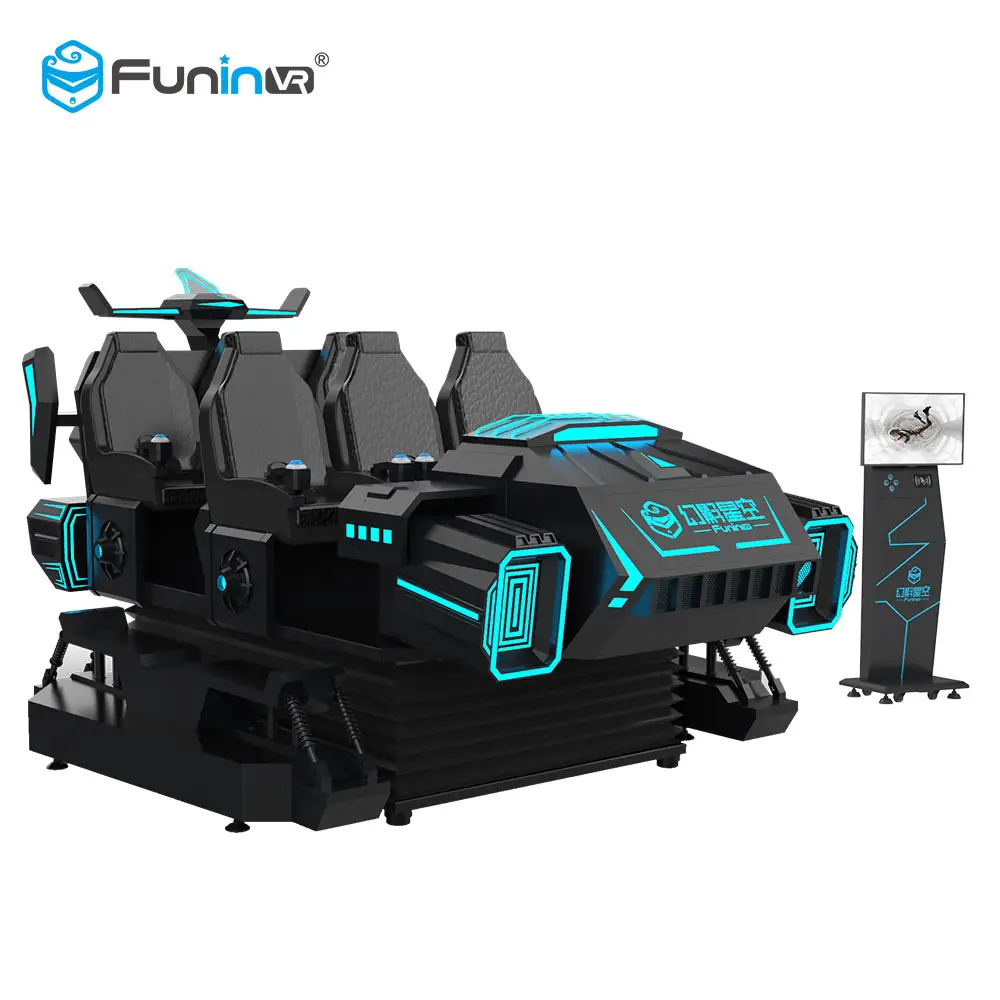 FuninVR 6 мест 9D VR автомобиль симулятор вождения цена игровой симулятор парк аттракционов
