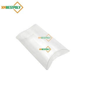 Caja de Plástico Transparente Plegable en Forma de Almohada Personalizada, Caja de Embalaje Transparente de PET para Dulces, Galletas, Postres - Product Image 6
