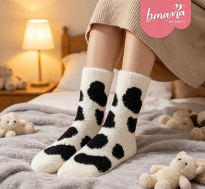Bmama Velvet Cozy Crew <b>Socks</b> Ultra Plush <b>Winter</b> Home Floor <b>Socks</b> - Product Image 1