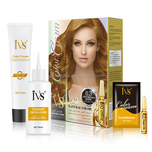 IVS OEM all'ingrosso Private Label Non allergico biologico luce bionda tinta per capelli Color crema certificata GMPC - Product Image 1