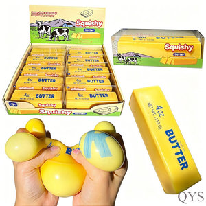 QYS Pelota Antiestrés Squishy TPR Reversible Lento Tipo Mantequilla Juguete PVA Logo Personalizado - Product Image 1