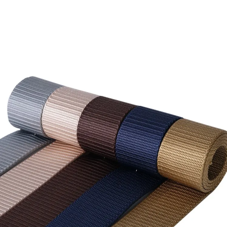 Custom Weight Lifting Belt Flat Polyester Webbing High Quality Nylon Webbing For Belt And Bags