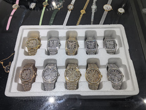 Orologi Meccanici Automatici da Uomo con Diamanti Moissanite, <span class=keywords><strong>Orologio</strong></span> Meccanico Placcato <span class=keywords><strong>Oro</strong></span> Rosa con Moissanite - Product Image 6