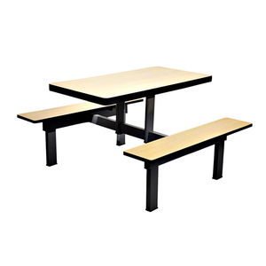 Arredamento per Mensa Scolastica, Tavolo e Sedie da Ristorante, Tavolo da Pranzo Allungabile - Product Image 1