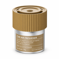 Désodorisant de voiture FTQS en boîte métallique, diffuseur de parfum solide, étiquette privée OEM, longue durée, cadeau automobile