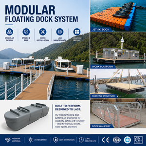 Plataforma Flotante Antideslizante <span class=keywords><strong>de</strong></span> WPC, Muelles Flotantes, Cubierta <span class=keywords><strong>de</strong></span> Estructura <span class=keywords><strong>de</strong></span> Aluminio, Pasarela, Muelle, <span class=keywords><strong>Puente</strong></span> <span class=keywords><strong>de</strong></span> <span class=keywords><strong>Pontones</strong></span> para Parque Acuático - Product Image 2