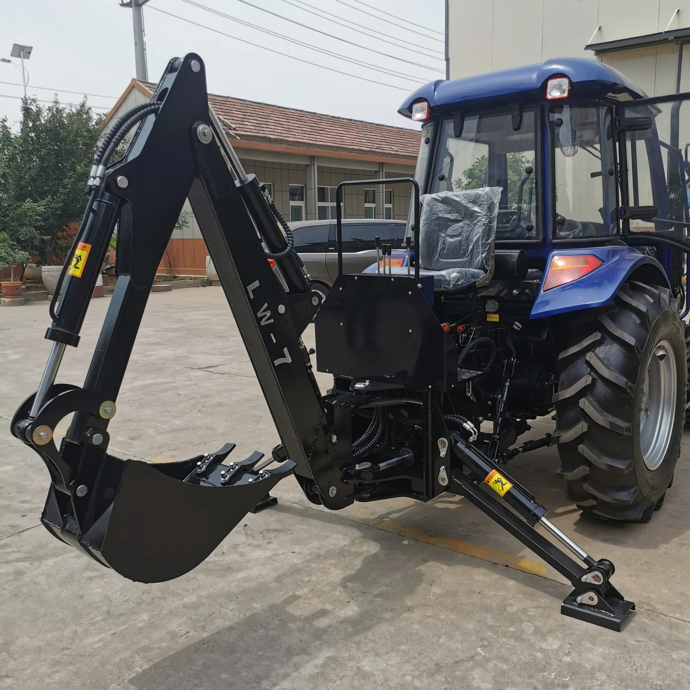 Factory Sale 70-120 HP tractor backhoe attachment construction works excavator backhoe LW-10 new mini tractor back hoe