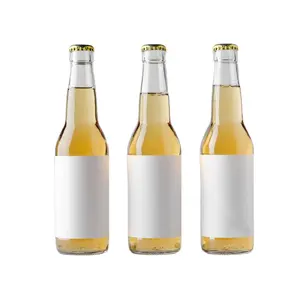 Verre vide 750ml 550ml 330ml bouteille de bière usine vente en gros Garrafa Transparente