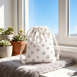 Mochila Ecológica de Lona Resistente con Cordón, Logotipo Personalizado, Bolsa Deportiva de Algodón con Cordón para Gimnasio y Viajes - Product Image 3