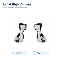 Attelle cheville-pied AFO réglable pour stabilisation du pied tombant, soutien post-chaussement pour la marche et le sommeil