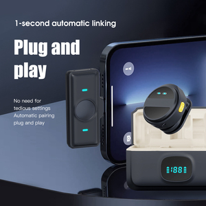 Micrófono profesional Lavalier SX21, micrófono de solapa Lavalier inalámbrico para iPhone, cámara Android, reducción de ruido profesional - Product Image 5