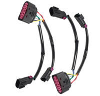 Nouveau harnais de conversion pour boîtier quad vers phare de projecteur pour Dodge Ram 2009-2018