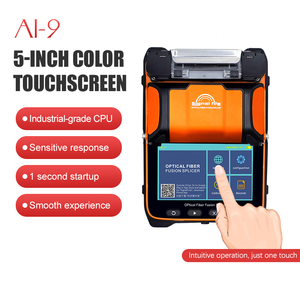 เครื่องเชื่อมต่อใยแก้วนำแสง AI-9 6 มอเตอร์ รุ่น Core Alignment  ประสิทธิภาพสูง เชื่อมต่อเร็วภายใน 5 วินาที พร้อม OPM VFL แบตเตอรี่ 7800mAh สำหรับงานก่อสร้างสายเคเบิลหลัก - Product Image 2