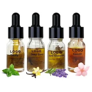 Wholesale Natural Bio Peppermint Essential Oil Hair Perfume Scented Oils for Dry Hair, Skin and Nails, 10ml
