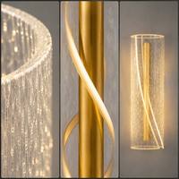 Lampe murale LED dimmable en aluminium et acrylique, style nordique moderne de luxe, effet bulle étoilée, pour chambre, salon, hôtel