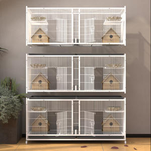 Équipement professionnel d'élevage de pigeons Grande cage d'élevage de pigeons à 3/4/5 niveaux, Cage à oiseaux en acier galvanisé Loft de pigeons galvanisé - Product Image 1
