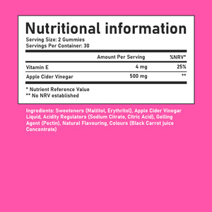 Complément alimentaire en gommes au vinaigre de cidre de pomme, marque privée OEM, soutient le système immunitaire et favorise la fonction digestive pour adultes - Product Image 2