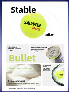 Boîtes de balles de tennis pressurisées avec joint d'étanchéité, balles de tous types de terrains, haute élasticité, idéales pour l'entraînement des débutants - Product Image 3