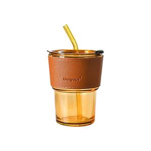 High Beauty Net Red Bamboo Coffee <b>Cup</b> with <b>Large</b>-Capacity Juice/Milk Mug Portable Reusable <b>Tea</b> <b>Cups</b> & Saucers with Straws & Lids - Product Image 6