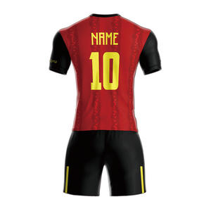 HENGYU Set di Maglia <span class=keywords><strong>da</strong></span> Calcio Traspirante 100% Poliestere con Scollo a V e Maniche Corte - Product Image 5