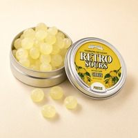 Boîte en fer blanc vide avec couvercle à pression, impression couleur, pour bonbons durs, bonbons gélifiés, menthes, sachets de snus 77x25mm