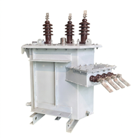 Transformateur de puissance immergé dans l'huile 1600 2000 2500 kVA Triphasé ONAN Bobinage en cuivre 11 kV Dyn11 Distribution extérieure
