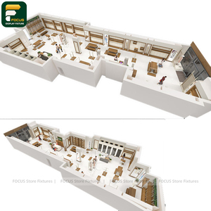 Stylish Clothing Store Garment Rack Display Cabinet <b>Wall</b> Shelving Cashier Counter <b>Mirror</b> Boutique Fixture - Product Image 6