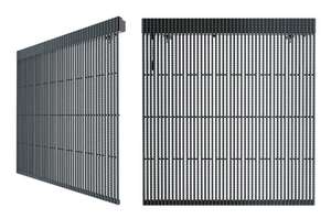 Module d'affichage LED transparent à grille pour vitrine, écran publicitaire LED 3D transparent, installation facile - Product Image 2