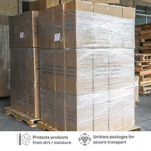 Huamaohengchun 4 Rollos de Film Retráctil de HDPE de 18" x 1000' Calibre 80, Envoltura para Palés Autoadhesiva Transparente de Grado Alimenticio - Product Image 6