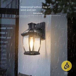 Lámpara de pared Solar para exteriores de nuevo estilo con Sensor de movimiento Sensor de luz IP65 impermeable Led cuadrado uso en jardín aplique para exteriores - Product Image 4