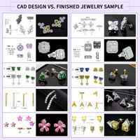 Pendientes Clásicos de Moissanita de Color de 5mm/6.5mm con Corte Brillante y Engaste de Garra de Plata de Ley 925 para Mujer, Venta al por Mayor Personalizada