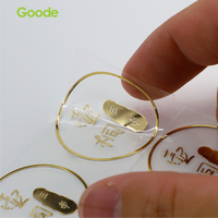 Autocollants métalliques personnalisés Goode avec nom sur mesure pour portefeuilles d'artistes – Étiquettes élégantes en nickel finition argentée pour boutiques