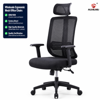 Chaise de bureau ergonomique en maille, directement de l'usine, avec appui-tête 3D et accoudoirs réglables