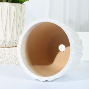 屋外ガーデン装飾 大型プランターポット モダンデザイン アトランティックスタイル陶器 家庭用苗床 床置き用フラワーポット プランター - Product Image 6