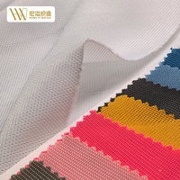 Kain Mesh Rajut Warp 100% Poliester untuk Bagian Atas Sepatu, Ringan 150D Solid, Tahan Gesekan, Tahan Sobek, Cepat Kering, Pabrik