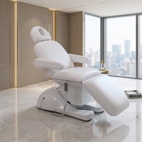Table de massage électrique pliable à 3 sections en cuir, design moderne, éponge haute densité, cadre métallique, utilisation en spa et salon, CHAOTENG