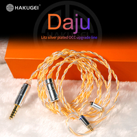 Câble audio pour casque et haut-parleur Hakugei avec prise modulaire 3,5 mm, blindage coaxial et combiné