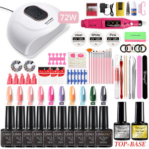 Set de Manicura y Pedicura de 54W 72W, Suministros para <span class=keywords><strong>Uñas</strong></span>, Herramientas de Salón, <span class=keywords><strong>Kit</strong></span> de <span class=keywords><strong>Uñas</strong></span> Acrílicas DIY, <span class=keywords><strong>Kit</strong></span> <span class=keywords><strong>Completo</strong></span> Profesional de Belleza para <span class=keywords><strong>Uñas</strong></span> - Product Image 2
