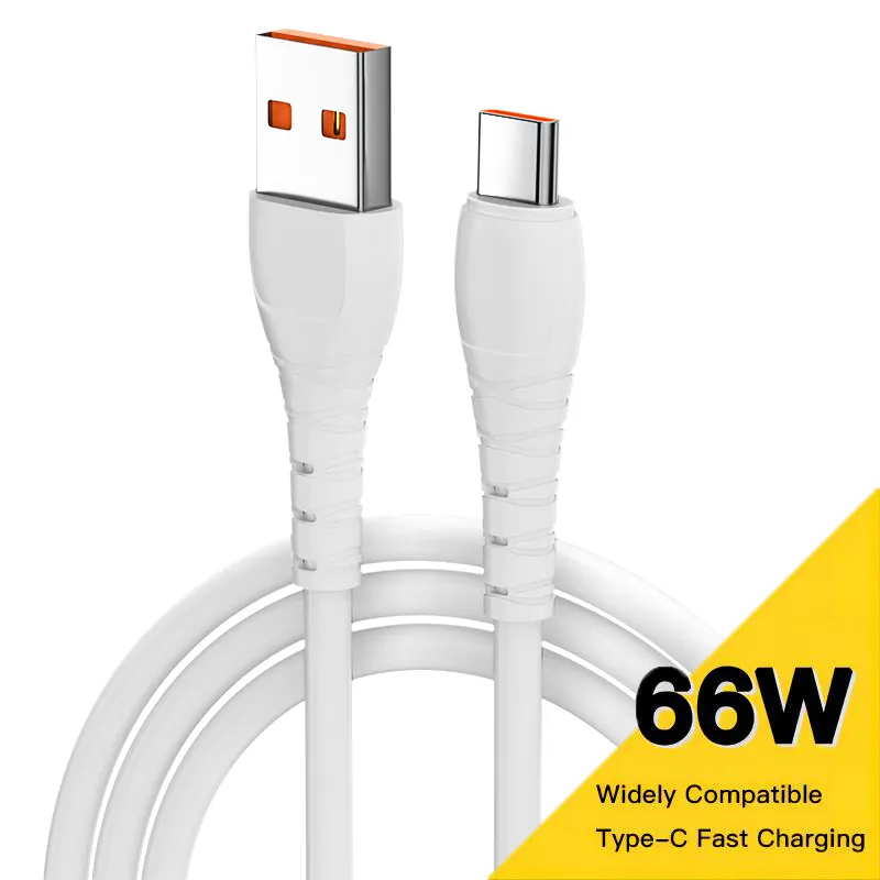 Teléfono celular Pvc Cables DE DATOS 3A Carga rápida Usb C Cable Tipo C Carga rápida